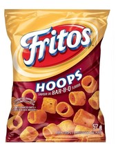 10 Bags Of Lays Fritos Hoops BBQ Flavored Corn Chips 64g Each - £25.46 GBP