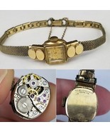 Vintage Bulova 23 Jewel watch Ladies 10K rolled gold plate Wrist 1950&#39;s - $605.17 MXN