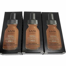 3 NYX Professional Makeup Total Control Pro Drop Foundation TCPDF19 Mocha NEW - £9.89 GBP