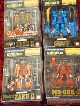 Bandai Mobile Suit Gundam 0079 Action Figure Lot 4 Msia Char&#39;s Zaku Garma&#39;s - £121.67 GBP