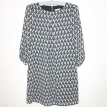H&amp;M Fully Lined Geometric 3/4 Sleeve Dress Size 4 Womens - £5.44 GBP
