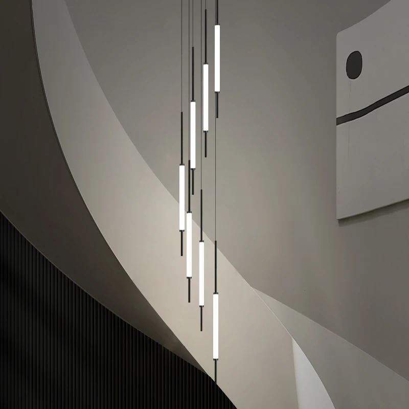 Minimalism Chandelier LED Attic Villa Ceiling Pendant Lights 2023 Designer Lamp - £60.81 GBP+