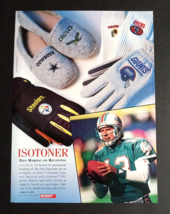 1994 Isotoner Gloves Dan Marino Hermans Sporting Football Magazine Cut P... - £7.85 GBP