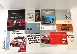 Volkswagen Brochure Manual Book LOT Vehicles Third Reich 1988 Jetta 1967 1600 - £59.74 GBP