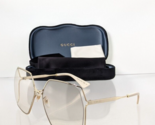 Brand New Authentic Gucci GG 0817 005 Sunglasses Gold GG0817 Frame 65mm - $296.99