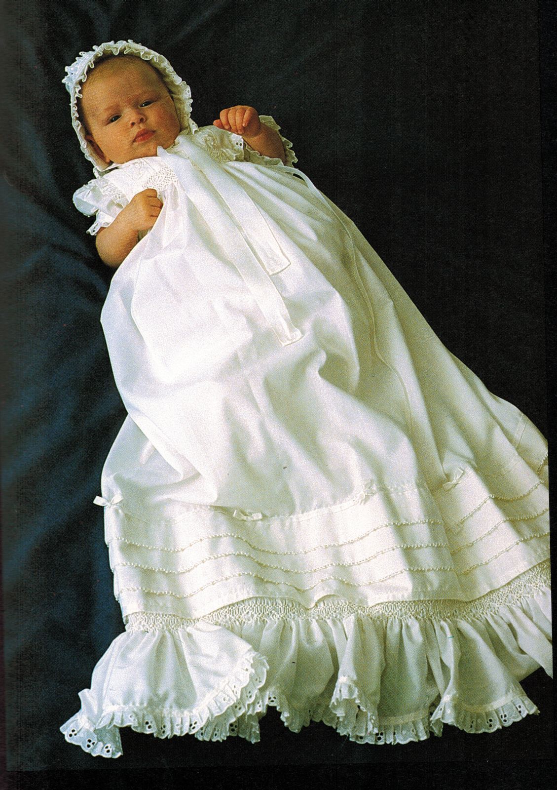 1985 Book Of Smocking Guide 20 Project Christening Dress Bonnet Diana Ke... - $12.99