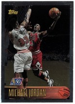 Michael Jordan 1996-97 Topps NBA 50th Anniversary Foil SP Card #139 (Chi... - £54.91 GBP