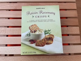 1 Packs Trader Joe&#39;s Raisin Rosemary Savory Sweet Cracker Crisps 5.3oz E... - €8,61 EUR