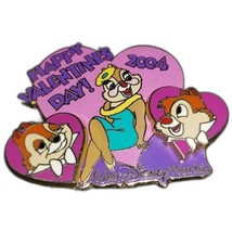 Disney LE Pin Clarice 2 Chips &amp; a Miss Chip N Dale Happy Valentine&#39;s Day 2004 - £13.58 GBP