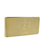 Zeckos Gold Plated Etched Law Scales Money Clip - £9.96 GBP