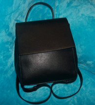 TOPSHOP Black Faux Leather Back Pack Bag- MEDIUM - £14.22 GBP