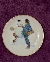 517 Snow Sculpturing - Norman Rockwell Four Seasons Miniature Plate Collection - £6.96 GBP