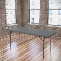 ZOWN Classic 6' Commercial Blow Folding Table in Gray - £181.25 GBP