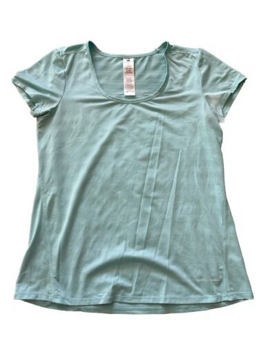 ACTIVE LIFE Womens \ Blue Performance Fitness Short Sleeve T-Shirt Size ... - $5.89