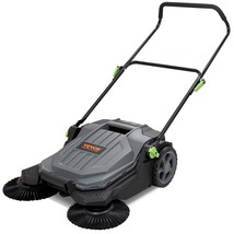 VEVOR 25.6&quot; Sweeping Width Floor Sweeper Manual Non-Electric 5-Gallon Waste Cont - £150.68 GBP