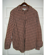 Banana Republic Shirt L 16-16.5 Mens Long Sleeve Button Front Cotton Bro... - £11.81 GBP