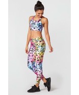 NWT Terez Rorschach Rainbow Inkblot Leggings and Sports Bra SET XS - $98.47 CAD