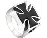 War ii iron cross man s stainless steel fashion ring tow colors german personality thumb155 crop