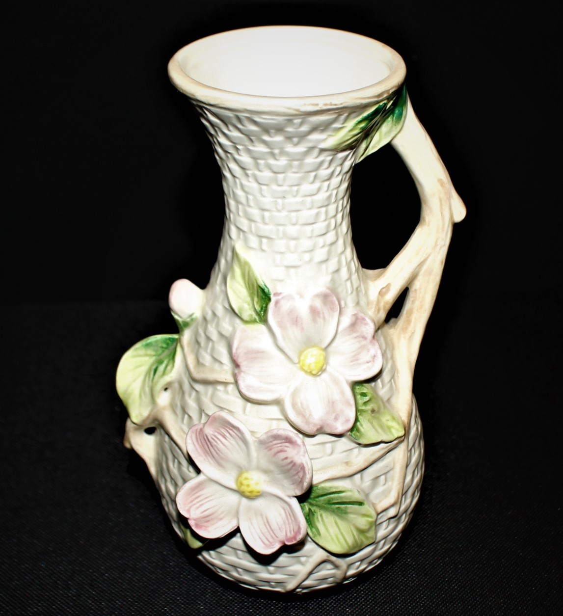 Fitz & Floyd Pink Dogwood Flowers Bluebird Pattern 7” Bud Vase - $35.00