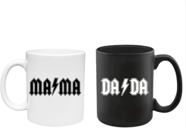 Rockstar Dad and Mom Mug - Gift for Pregnancy Announcement - New Parent ... - £29.40 GBP
