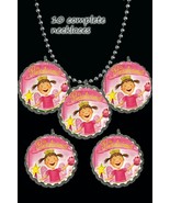 Pinkalicious lot of 10 necklaces necklace party favors loot bag birthday - £10.30 GBP