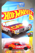 2022 Hot Wheels #109 HW Art Cars 5/10 &#39;71 DODGE CHARGER Red w/Black DD8 Spokes - £6.08 GBP
