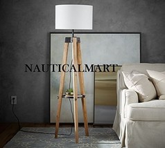 Classic Designer Miles Tripod Floor Lamp For Living Room - £315.75 GBP