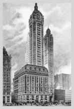 Singer Building, 1911 by Moses King - Art Print - £17.57 GBP+