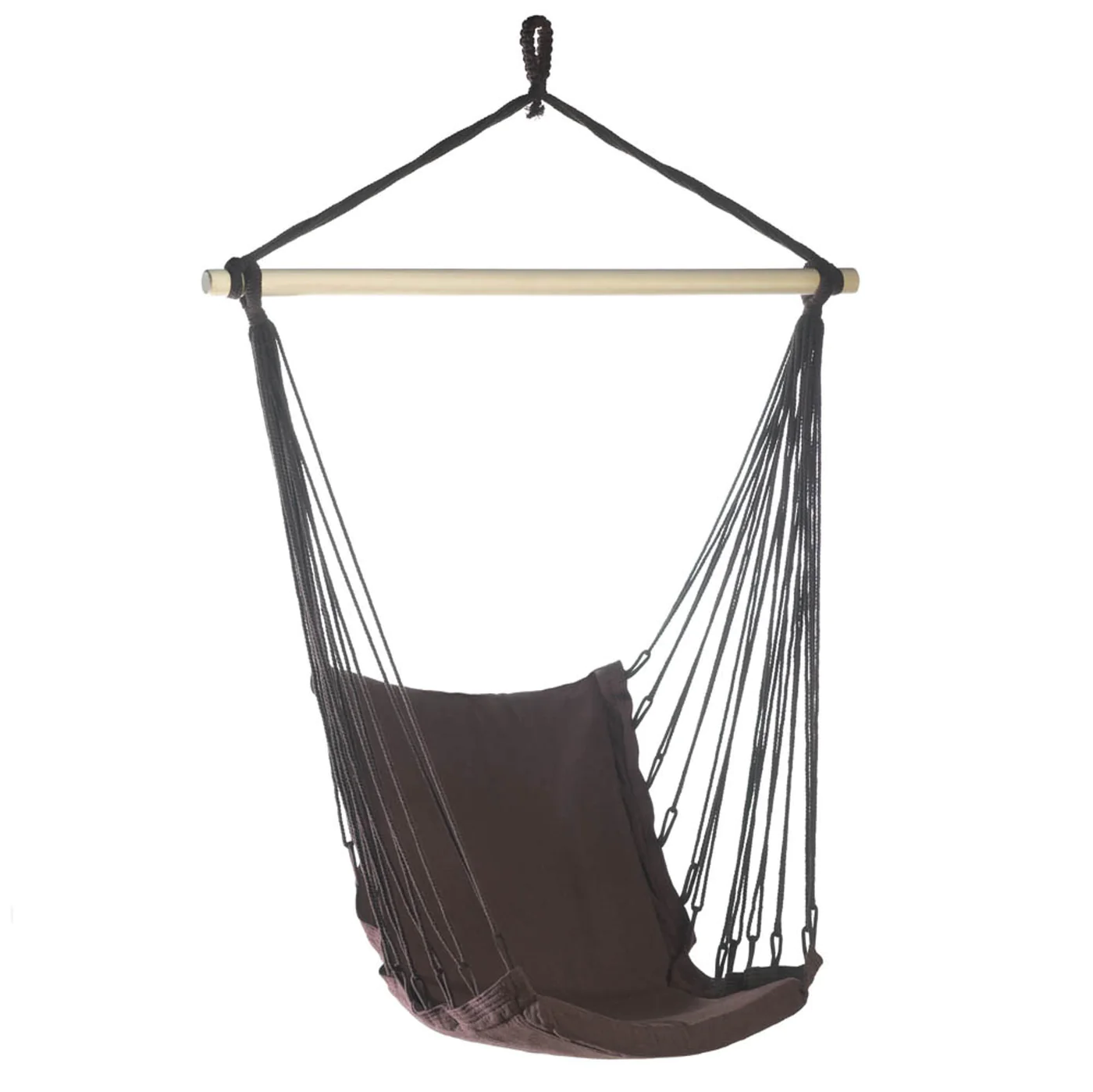 ESPRESSO COTTON PADDED SWING CHAIR - £43.13 GBP