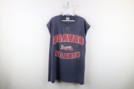 Vintage Y2K 2002 Mens XL Thrashed Atlanta Braves Baseball Sleeveless T-Shirt - £31.10 GBP