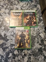 Gears of War 1 2 3 Microsoft Xbox 360 Games Lot of 3 Trilogy CIB Complete - £22.64 GBP