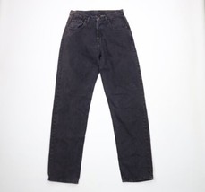 NOS Vtg 90s Calvin Klein Mens 30x36 Radically Relaxed Fit Denim Jeans Black USA - £77.28 GBP