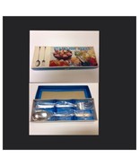 Vintage Salad Set Fork Spoon Stainless Steel Mid Century Modern Japan - $279.21 MXN
