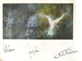 Signed &amp; Numbered 108/500 Lithograph By ALL4 Emerson Lake Palmer &amp; Artist w/COA - £553.91 GBP