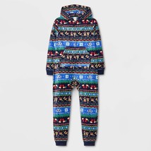 Cat &amp; Jack Boy&#39;s Christmas Food Fairisle Long Sleeve Pajama LARGE 10/12 ... - $19.99