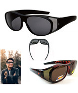 Polarized Sunglasses Cover Over Frame Driving Glass Solar Shield Lens Dr... - £18.32 GBP