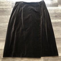 Vintage Crystal Plus Velvet Skirt Womens S M Union Made Knee Length Wrap... - $15.00