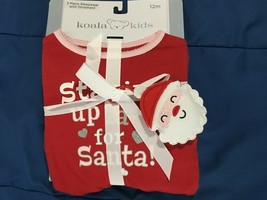 Koala Kids Girl&#39;s Holiday 2 Piece Sleepwear w/Santa Ornament 12 Months *... - $8.99