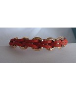 HENRI BENDEL Orange Leather Bracelet  ROSE GOLD - $79.80 CAD