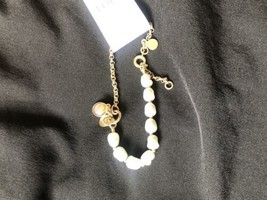 Ann Taylor Loft Asymetrical Pearl with charms Bracelet NWT Gorgeous! - £21.49 GBP