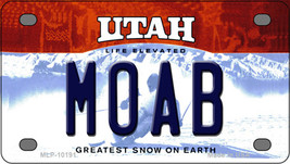 Moab Utah Novelty Mini Metal License Plate Tag - £11.71 GBP