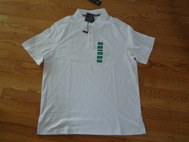NWT Berkley Jensen Men&#39;s Classic Pima Cotton White Polo Shirt - £10.16 GBP