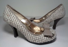 Sofft Size 6 M FESTIVAL BOW Grey Pumps Heels New Women&#39;s Shoes - $98.01