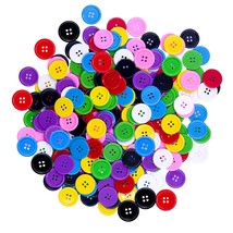 240 Pcs In 8 Colors Round Multicolored 4 Holes Resin Buttons 25Mm For Se... - £15.71 GBP