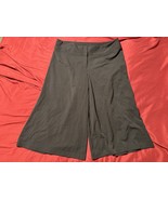 Lane Bryant Black Wide Leg Culottes Size 20 Stretch Pull-On Crop Pants - $20.95