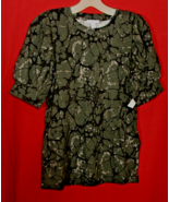 Daily Ritual Women&#39;s XS Camouflage Short Sleeve Knit Shirt Army Green Bl... - €12,54 EUR