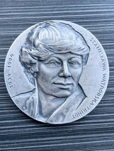 Polish Silver Plated Medal In Honor Of Medal Designer Stanislawa Watrobska - $35.27