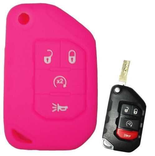 Keyless Entry Remote Key Fob Rubber Cover JEEP Wrangler 2025 2024 2023 2... - $8.90