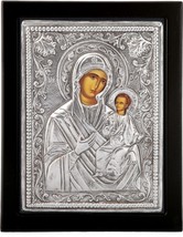 Greek Orthodox Silver Sterling 925 Icons 19X24cm - 7.5"X9.5" Various Themes - $48.50