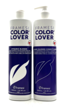 Framesi Color Lover Dynamic Blonde Violet Shampoo &amp; Conditioner 16.9 oz Duo - £20.81 GBP